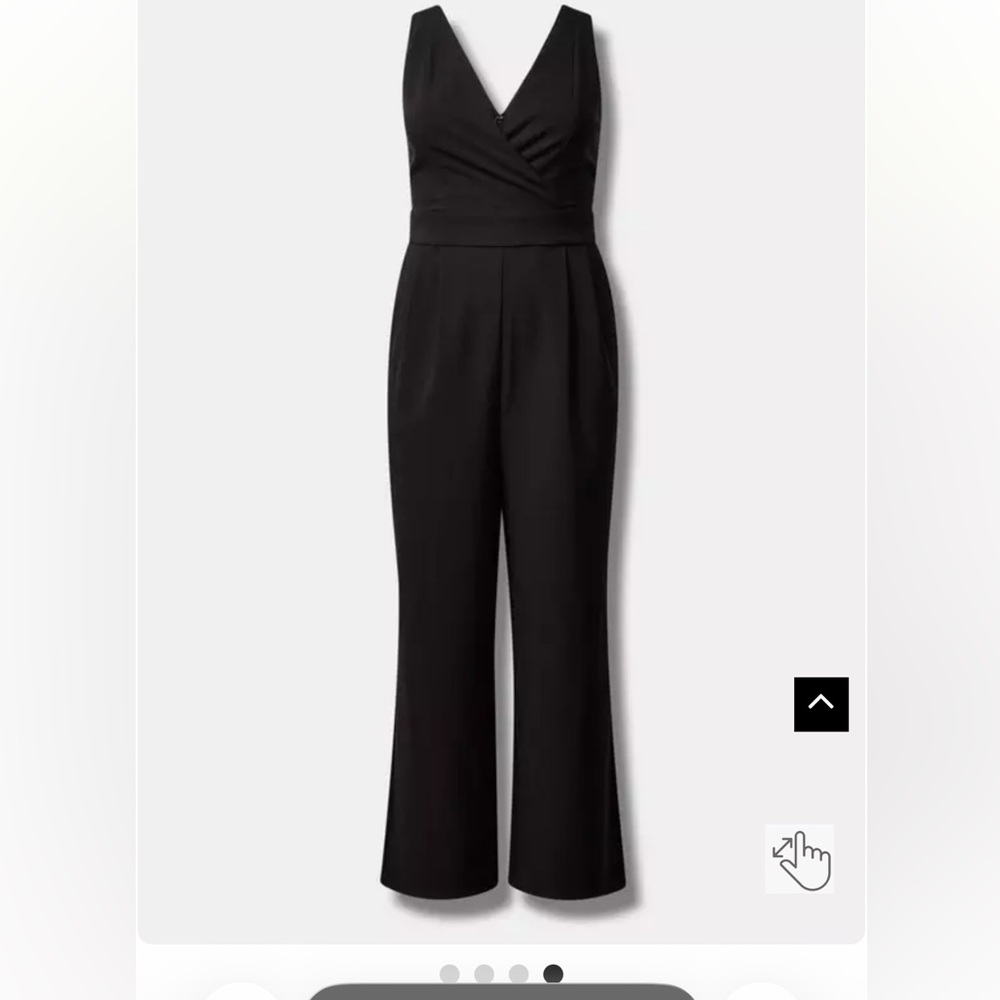 Torrid NWT size 22 Elegant Black crepe Women's Jumpsuit